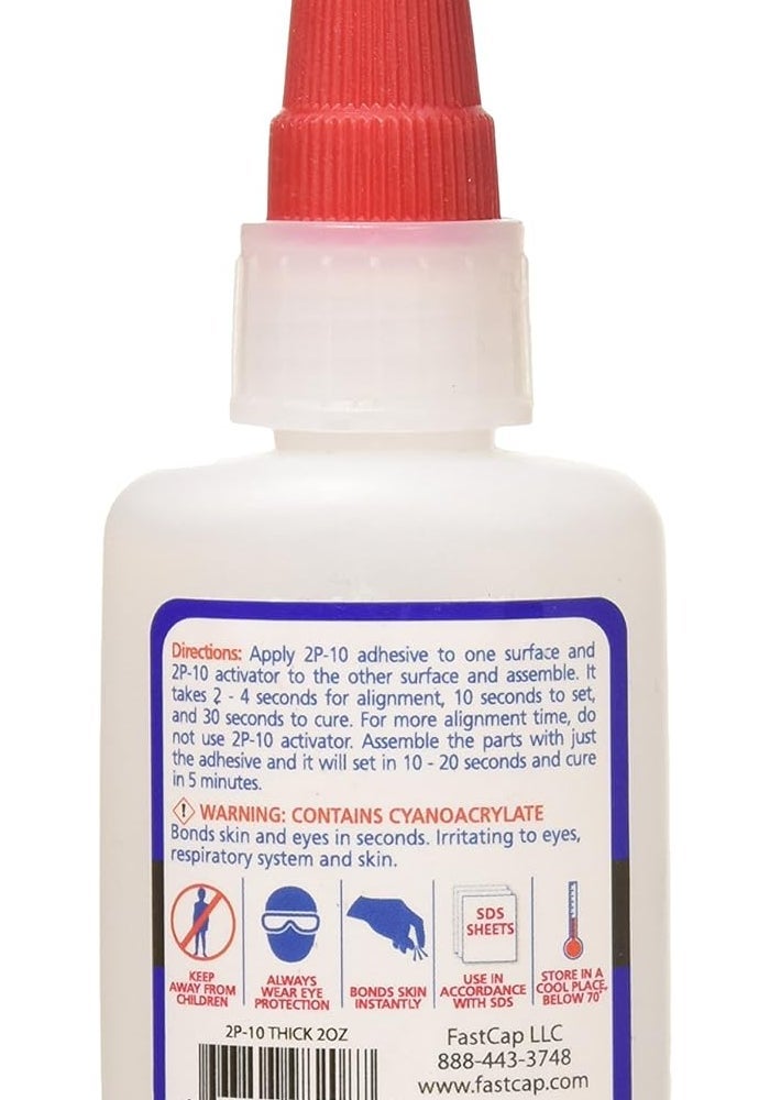 FastCap 2P-10 Professional Thick Wood Adhesive Glue - 2.25 oz - Ideal for Woodworking and All-Purpose Applications - Image 2